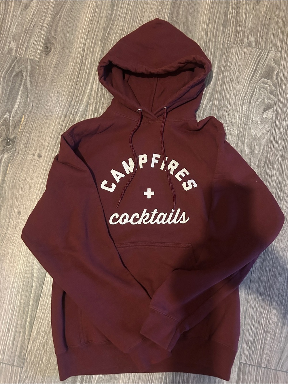 Maroon Campfires + Cocktails Hoodie